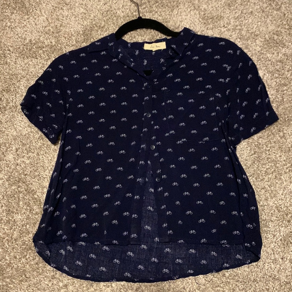 Bicycle button up tee